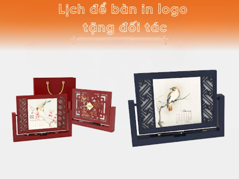 Quà Tết cao cấp cho doanh nghiệp - Xu hướng lựa chọn đẳng cấp 2025 Lịch Tết in logo