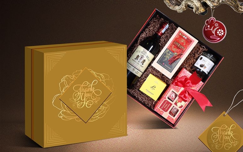 giỏ quà Tết phong thủy hợp mệnh 