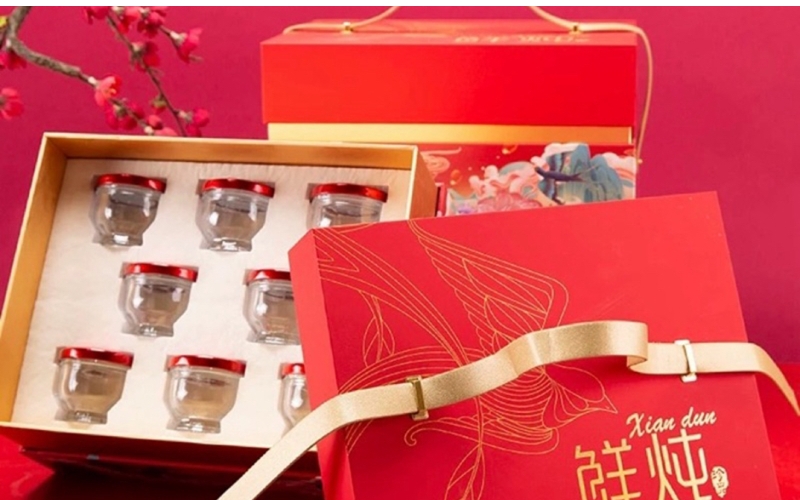 Tặng hộp quà Tết thức uống chức năng gọn nhẹ, tinh tế, tốt cho mọi nhà hộp quà Tết thức uống chức năng